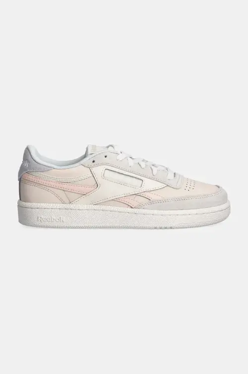 Кожаные кроссовки Reebok Classic Club C Revenge цвет бежевый 100201407