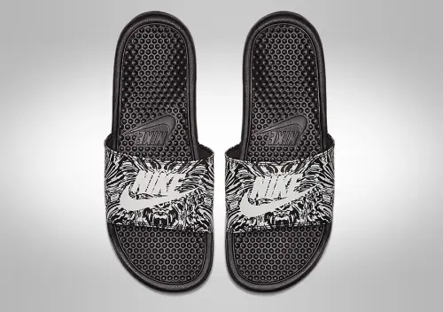 NIKE BENASSI JUST DO IT SLIDE PRINT BLACK