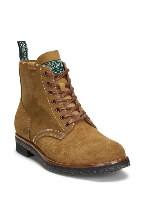 Замшевые кроссовки Polo Ralph Lauren Radford Boot мужские цвет коричневый 812945525001