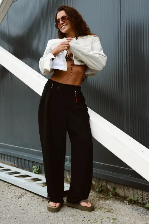 Брюки Tassha Yu Summer Boss Pants Black