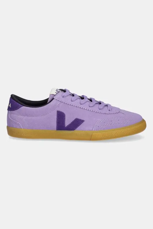 Замшевые кроссовки Veja Volley женские цвет фиолетовый VO0320513A
