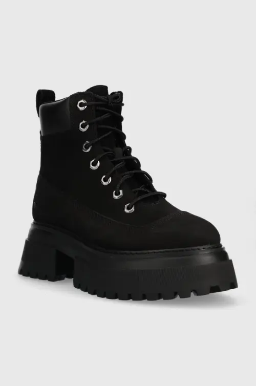 Полусапоги Timberland Timberland Sky 6In LaceUp женские цвет чёрный на плоском ходу TB0A428J0011
