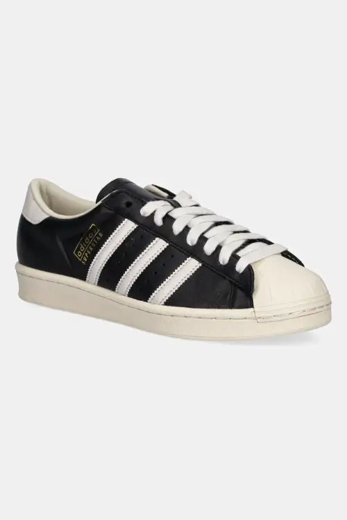 Кожаные кроссовки adidas Originals Superstar Vintage цвет чёрный