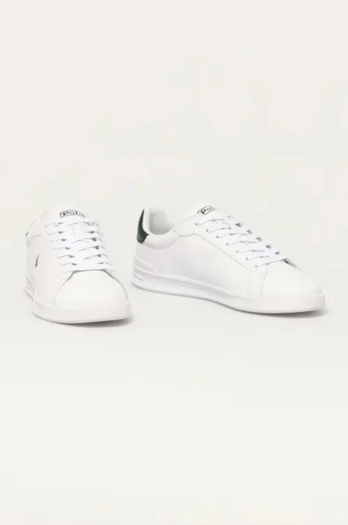 Кожаные ботинки Polo Ralph Lauren Hrt Ct II цвет белый 809829824004