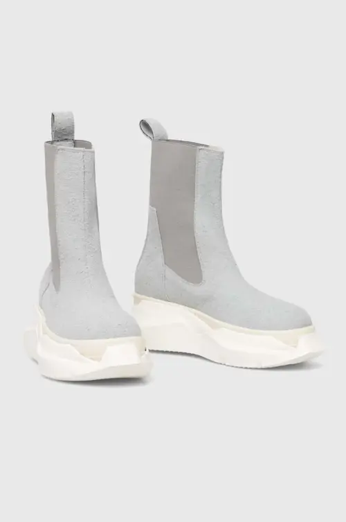 Ботинки Rick Owens цвет серый на платформе