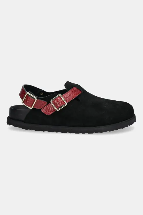 Замшевые сандалии Birkenstock 1774 Tokio EXQ LE женские цвет чёрный 1029995