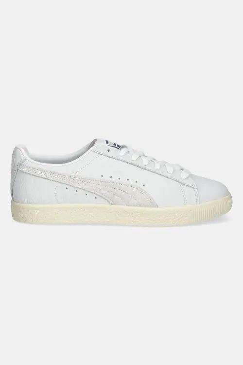 Кожаные кроссовки Puma Clyde Laundry Boys II цвет серый 401043