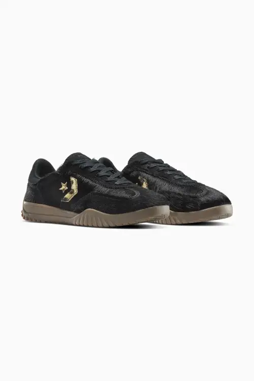 Кожаные кроссовки Converse Run Star Trainer цвет чёрный A12761C