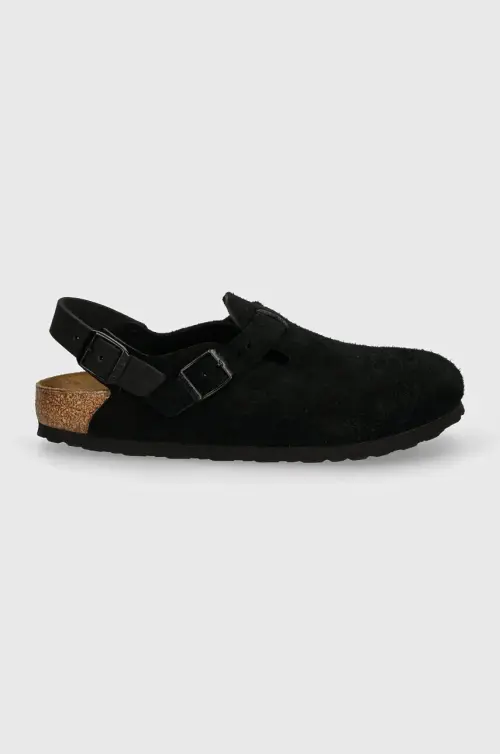 Замшевые сандалии Birkenstock Tokio женские цвет чёрный 1028348