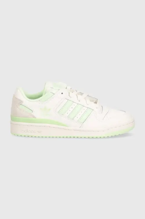Кожаные кроссовки adidas Originals Forum Low CL W цвет белый IG1427