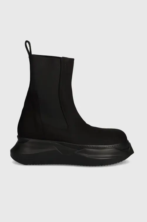 Ботинки Rick Owens Woven Boots Beatle Abstract мужские цвет чёрный DU01D1846.NDK.99