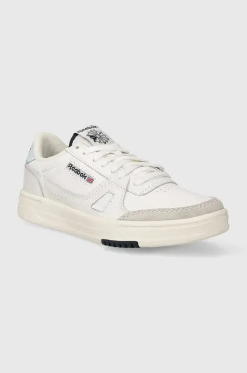 Кожаные кроссовки Reebok цвет белый