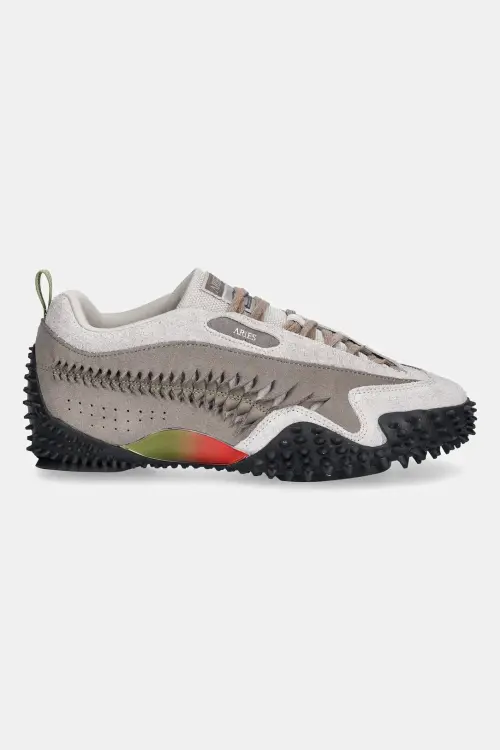 Замшевые кроссовки Puma x Aries Mostro Craft цвет серый 401318