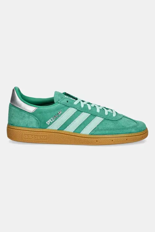 Замшевые кроссовки adidas Originals Handball Spezial ST W цвет зелёный JS2908