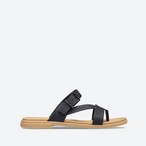 Шлепанцы Женские Crocs Tulum Toe Sandal W 206108 BLACK/TAN