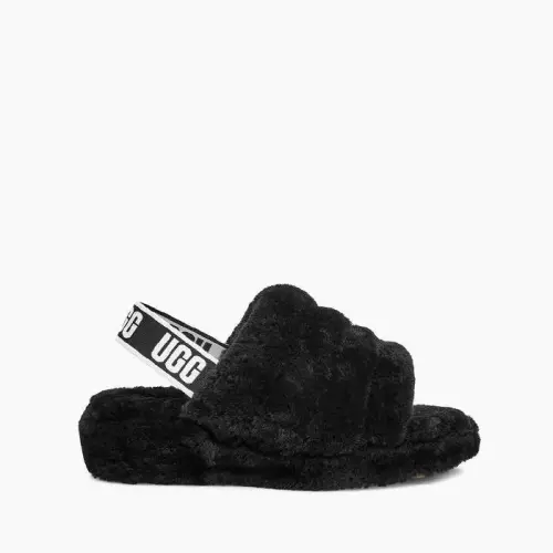 Женские UGG W Fluff Yeah Slide 1095119 BLK