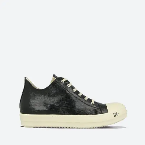 Rick Owens Low Sneaks DU21S2802 HDLQP3 BLACK/MILK