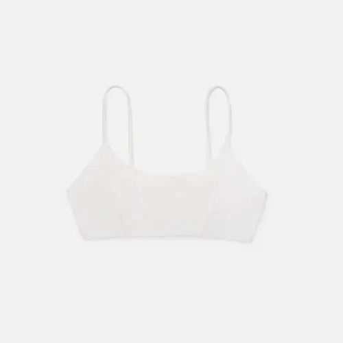 Топ Tassha Yu Heaven Bra Top Metal Logo Milk White 