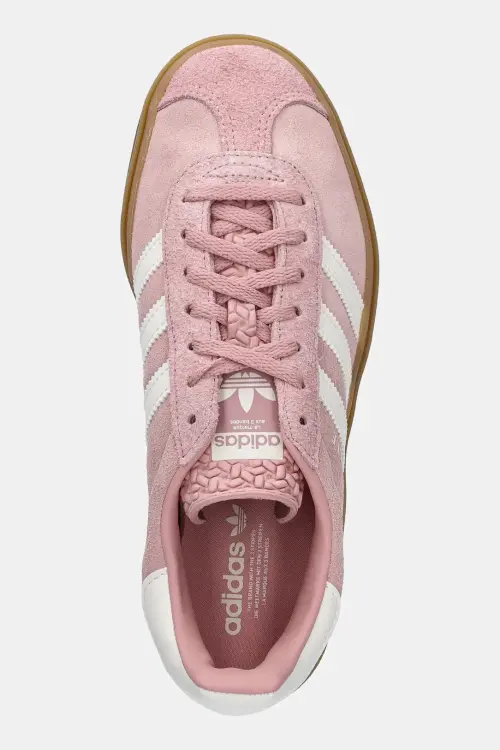 Замшевые кроссовки adidas Originals Gazelle Bold W цвет розовый
