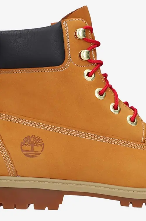 Замшевые ботинки Timberland Heritage 6 In Waterproof цвет коричневый на плоском ходу A2G4R-BROWN