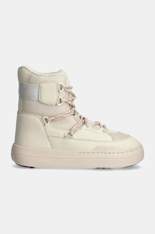 Полусапожки Moon Boot MB PARK SNEAKER BOOT цвет бежевый на плоском ходу слегка утеплённый 80D2470060 L002
