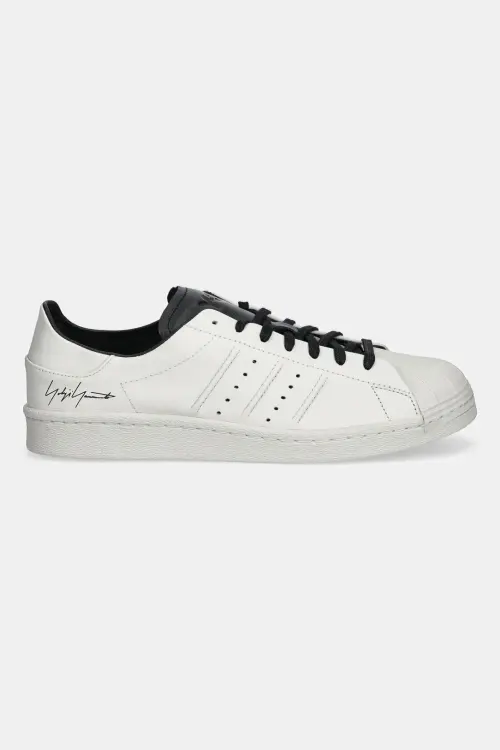 Кожаные кроссовки Y-3 Superstar цвет бежевый