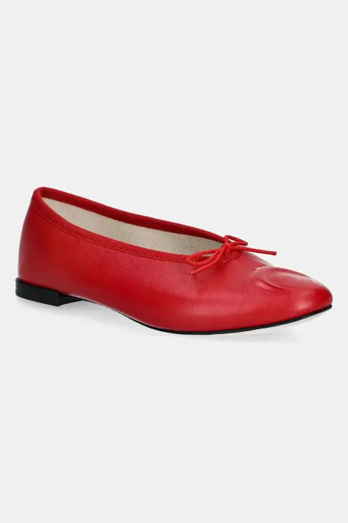 Кожаные балетки Marine Serre Lilouh Soft Nappa MS x Repetto цвет красный WFW053A.RLEA0032