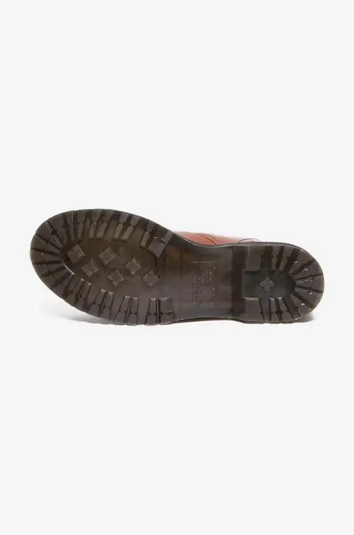 Кожаные полусапожки Dr. Martens Dr. Martens Serana 27782225 женские цвет коричневый на плоском ходу слегка утеплённый 27782225-brown