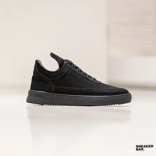 Кроссовки Filling Pieces Low Top Ripple Nubuck All Black 