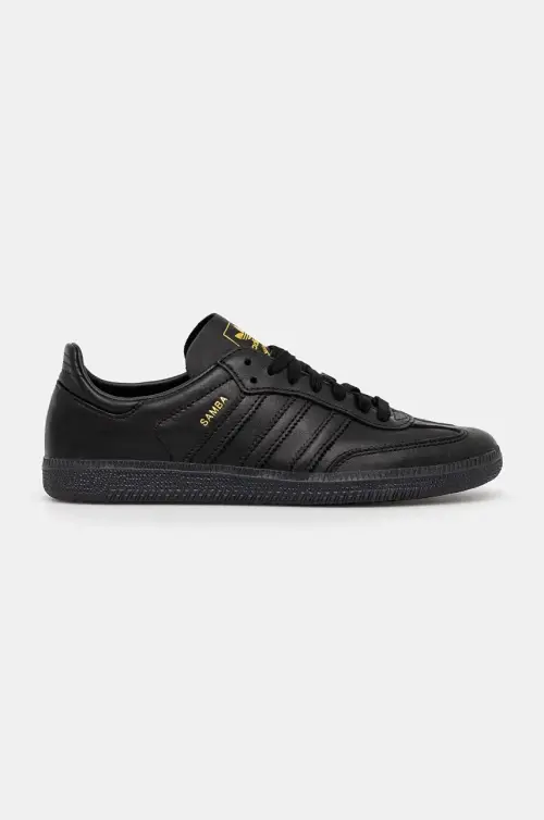 Кожаные кроссовки adidas Originals Samba Decon цвет чёрный IG6172