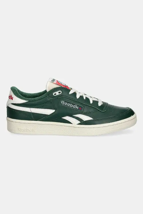 Кожаные кроссовки Reebok Club C Revenge Vintage цвет зелёный 100201178