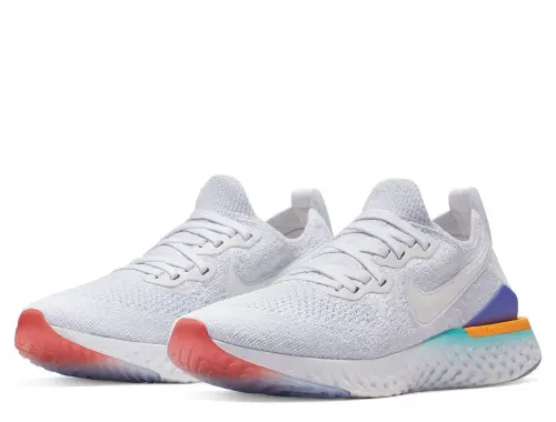Nike Epic React Flyknit 2 W Multikolor-Белые