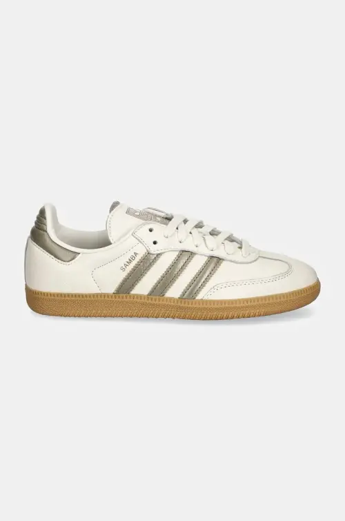 Кожаные кроссовки adidas Originals Samba OG W цвет бежевый IG1964