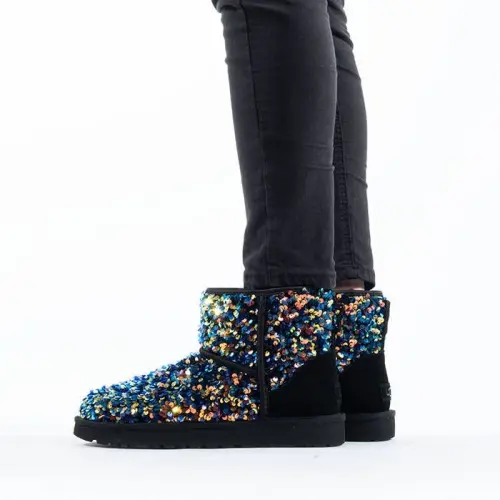Женские UGG W Classic Mini Stellar Sequin 1112515 BLK