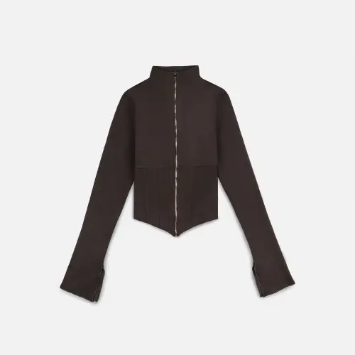 Tassha Yu Posh Spice Rushguard Dark Brown  Tassha Yu Posh Spice Rushguard Dark Brown