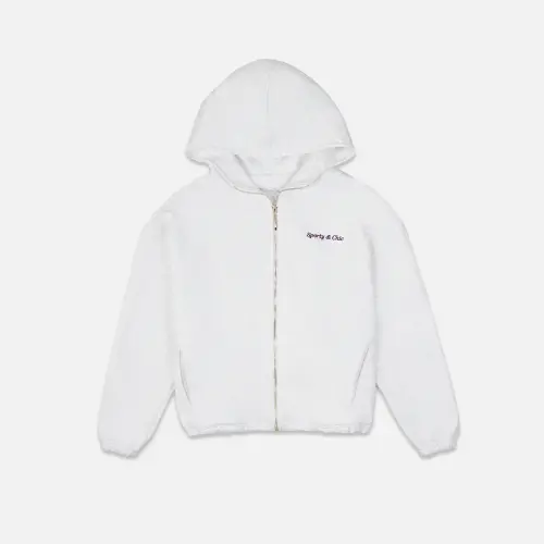 Худи Tassha Yu S&C Zip Hoodie Short White Melange 