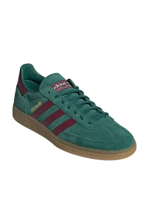 Замшевые кроссовки adidas Originals Handball Spezial цвет зелёный IH3841
