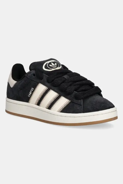 Замшевые кроссовки adidas Originals Campus 00S W цвет чёрный