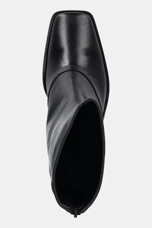 Кожаные полусапожки Kenzo Kimi Ankle Boots цвет чёрный каблук кирпичик FF62BT120L66.99