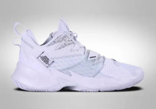 NIKE AIR JORDAN WHY NOT ZER0.3 WHITE METALLIC SILVER R. WESTBROOK