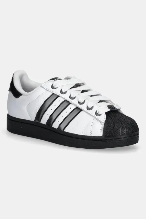 Кожаные кроссовки adidas Originals Superstar II цвет белый