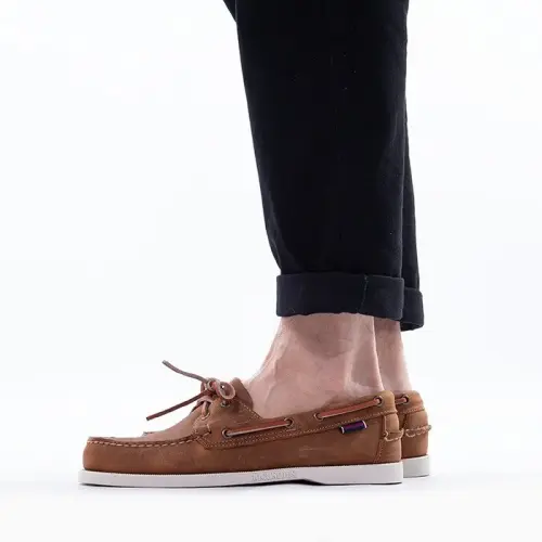 Mokasyny Sebago Docksides Portland Crazy 70015H0 BROWN TAN