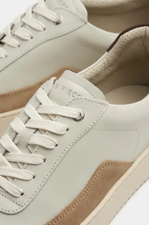 Кожаные кроссовки Filling Pieces Mondo Squash цвет бежевый 46733331406