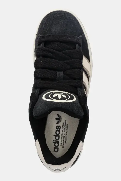 Замшевые кроссовки adidas Originals Campus 00S W цвет чёрный
