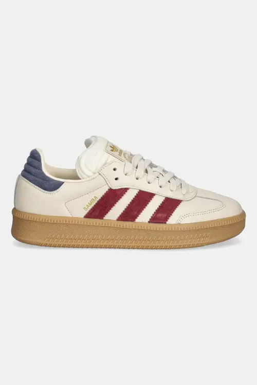 Кожаные кроссовки adidas Originals Samba XLG цвет бежевый JR3805