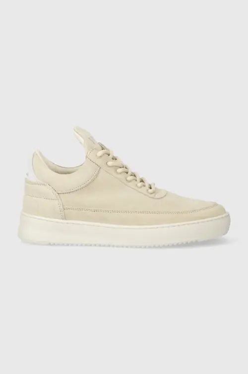 Замшевые кроссовки Filling Pieces Low Top Suede цвет бежевый 10122793035