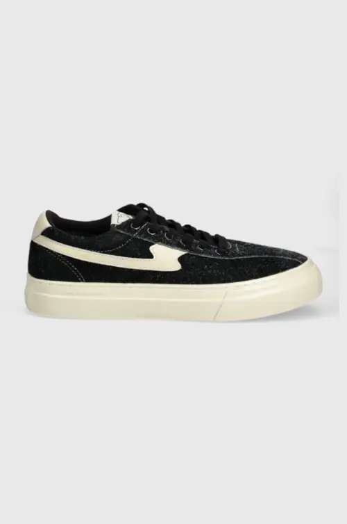 Замшевые кроссовки Stepney Workers Club Dellow S-Strike Cup Raw Suede цвет чёрный YA15017