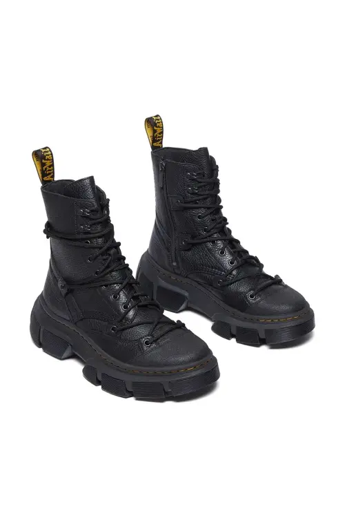 Кожаные полусапоги Dr. Martens DMXL цвет чёрный на платформе DM41646001