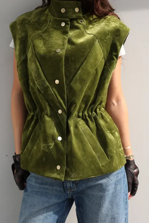 Жилет Tassha Yu Waisted Vest Emerald Moss