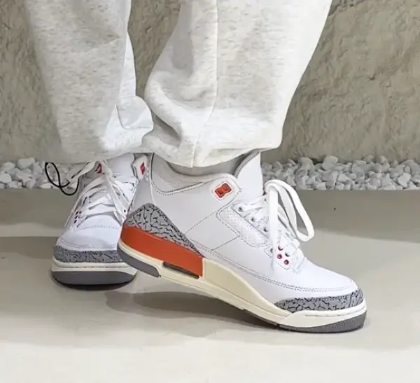 Кроссовки Jordan 3 Retro (CK9246-121) обзор на ногах